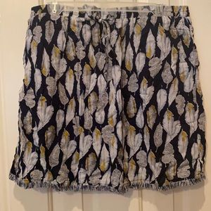 Skies Are Blue Feather Skirt